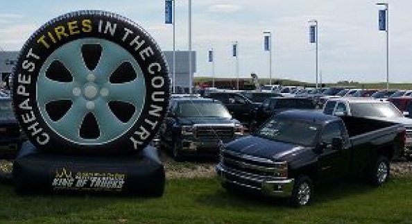 Black Custom Cheapest Tires Country Inflatable