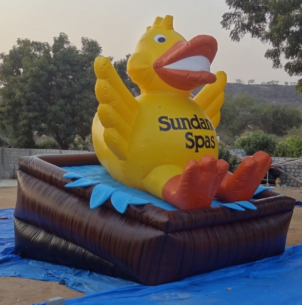 Yellow Orange White Custom Sundance Spas Inflatables